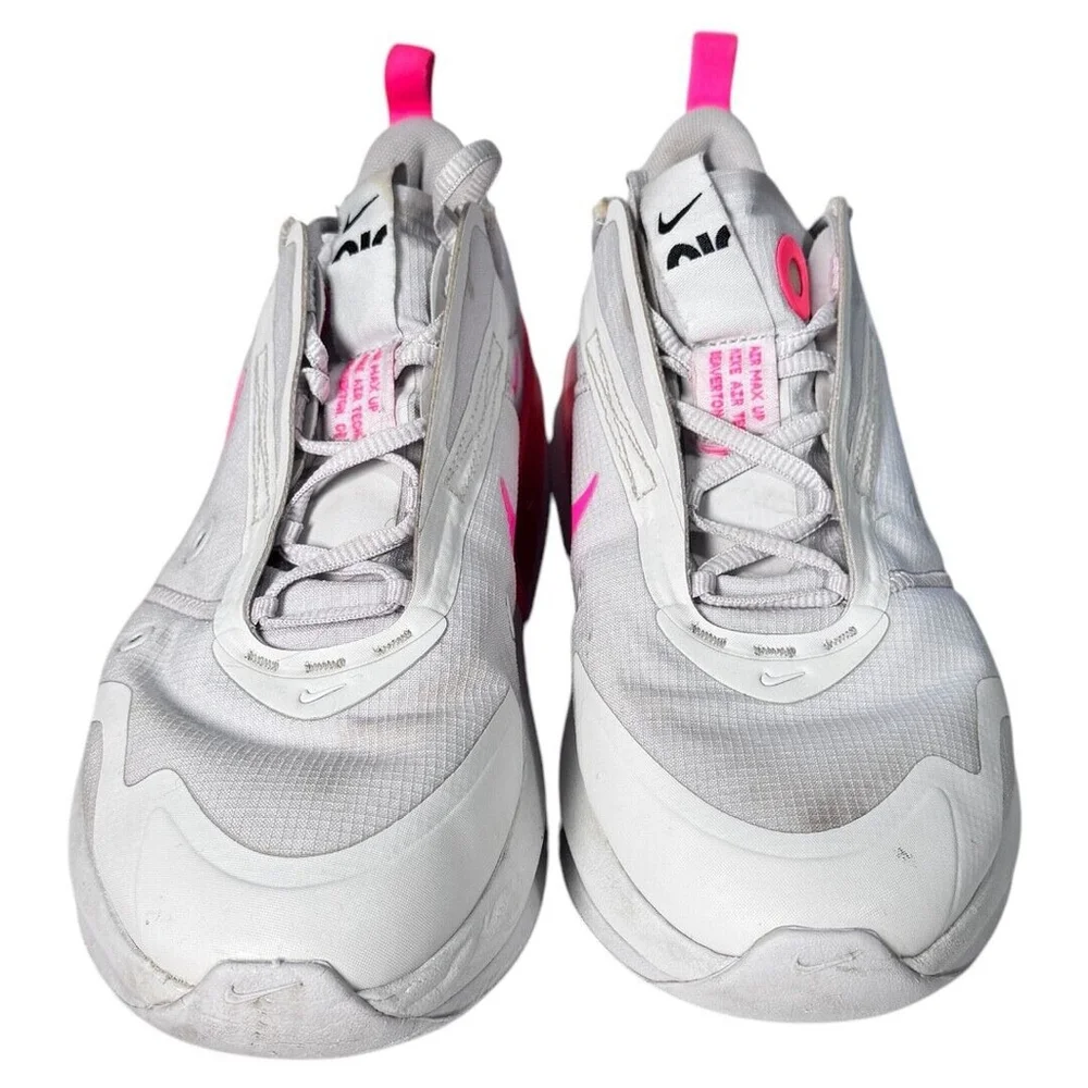 Nike Air Max Up Women's Size‎ 9 White Neon Pink Shoes Sneakers CK7173-001 - Picture 3 of 7